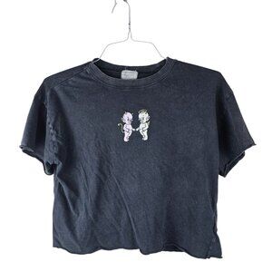 Urban Nation Part Angel Part Devil Cropped T-shirt XS